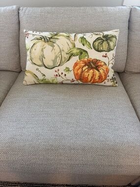 Pottery Barn Lumbar Pillow Cover 16” x  26” Pumpkins